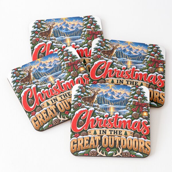 Item preview, Christmas In The Great Outdoors Hunting And Nature designed and sold by 198tees.