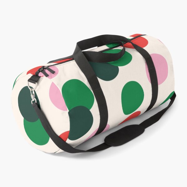 Item preview, Festive Polka Dots | Christmas Geometric Pattern Coral Pink Green Cream designed and sold by MarleneCanto.