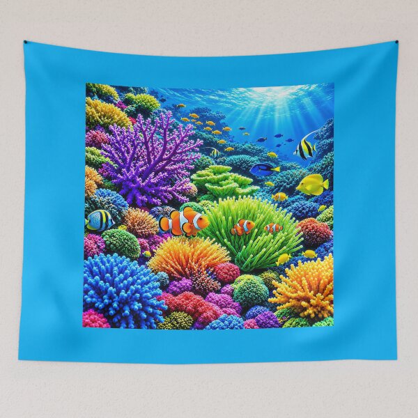 Item preview, Vibrant Tropical Coral Reef designed and sold by MagicCrystal.