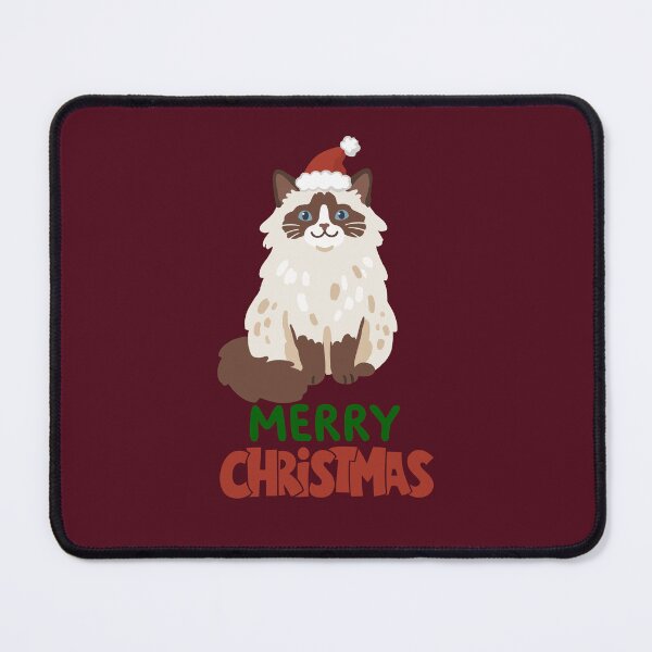 Item preview, Cute Ragdoll Cat Merry Christmas Holiday Art designed and sold by stormk10.