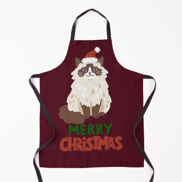 Item preview, Cute Ragdoll Cat Merry Christmas Holiday Art designed and sold by stormk10.