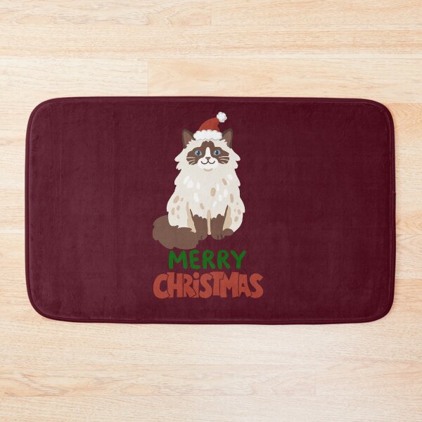 Item preview, Cute Ragdoll Cat Merry Christmas Holiday Art designed and sold by stormk10.