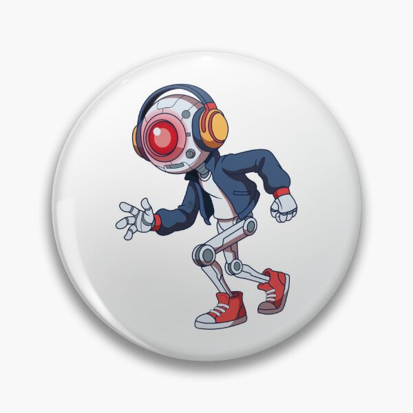 Item preview, Cyber Robot Wearing Headphones Streetwear Mech Art designed and sold by Rupesh-Art26.