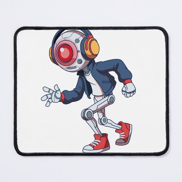 Item preview, Cyber Robot Wearing Headphones Streetwear Mech Art designed and sold by Rupesh-Art26.