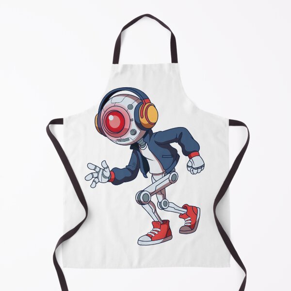Item preview, Cyber Robot Wearing Headphones Streetwear Mech Art designed and sold by Rupesh-Art26.