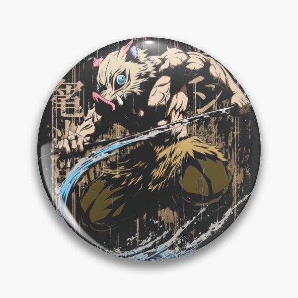 Item preview, Inosuke Hashibira Wild Boar Swordsman Character Artwork from Demon Slayer Anime designed and sold by shadowboy355.