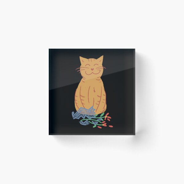 Item preview, Good Luck Orange Cat  designed and sold by DanuskaArt.