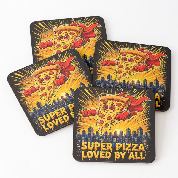 Item preview, Super Pizza Superhero Flying Cartoon - Loved By All designed and sold by PalettePop..