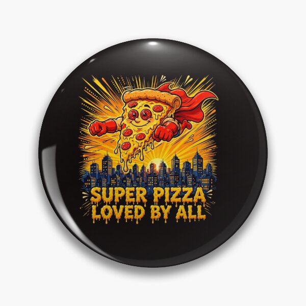 Item preview, Super Pizza Superhero Flying Cartoon - Loved By All designed and sold by Ibrahimhema5.