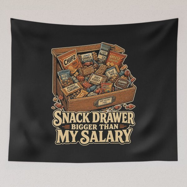 Item preview, Snack Drawer Bigger Than My Salary Shirt, Funny Teacher T-Shirt, Teacher Salary Humor Tee, Funny Classroom Gift Shirt, Vintage Teacher Graphic designed and sold by TshirtsLabs.