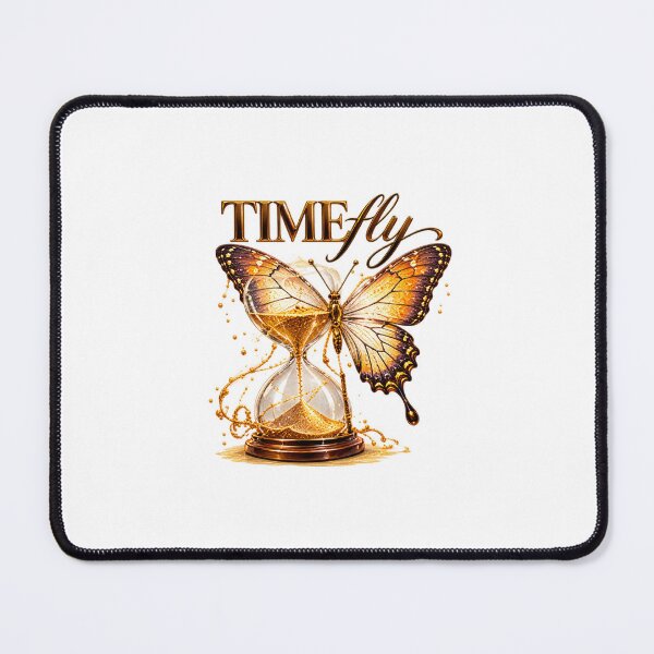 Item preview, Butterfly Escaping Antique Hourglass Art designed and sold by VISO-art.