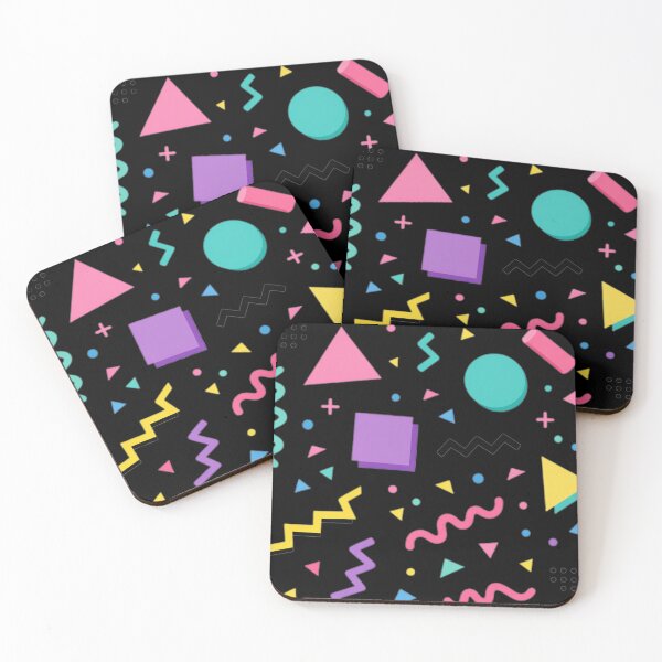 Item preview, 80s Retro Memphis Abstract Geometric Pattern designed and sold by RetroWaveDesign.