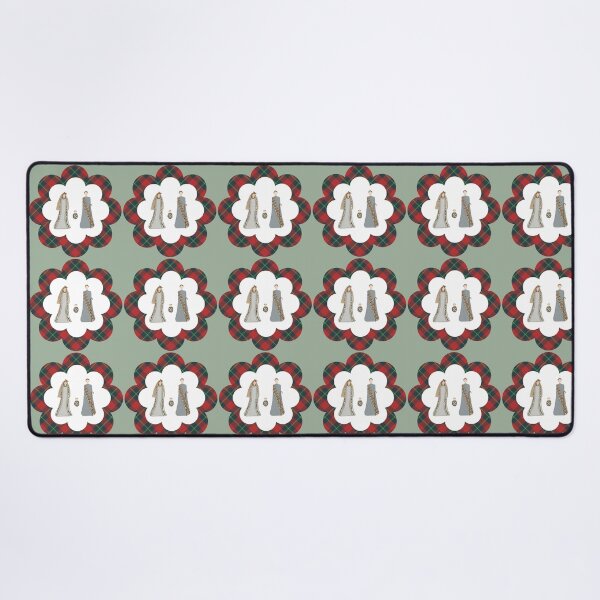 Item preview, Minimalist Family Silhouette with Festive Plaid designed and sold by Liberarteprint.