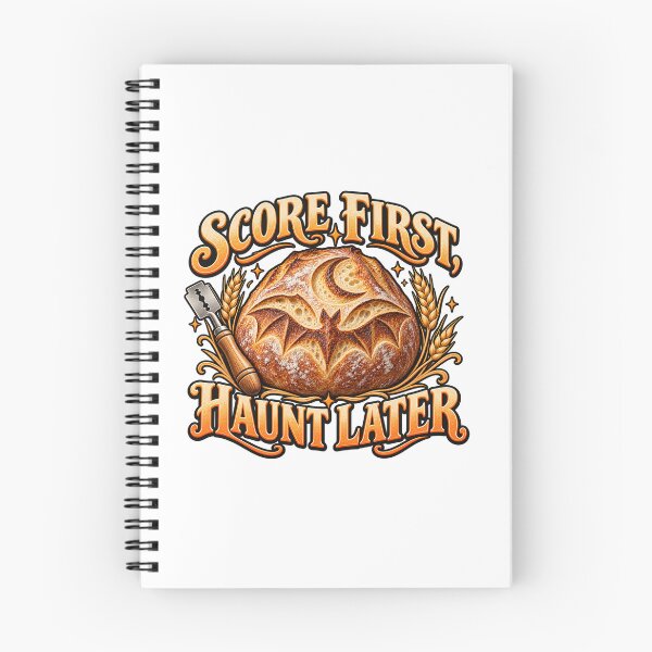Item preview, Score First Haunt Later Bat Sourdough Art designed and sold by UrbanCanvvas.