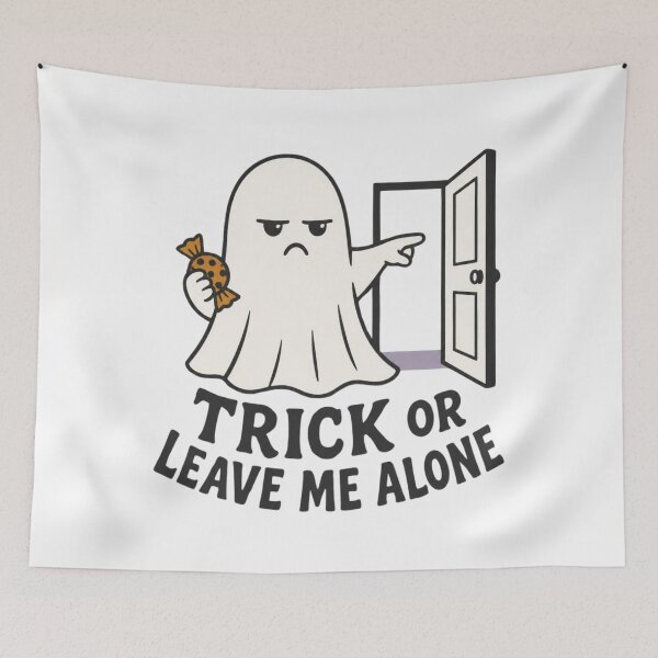 Item preview, Trick or Leave Me Alone Funny Introvert Halloween Ghost designed and sold by T-version.