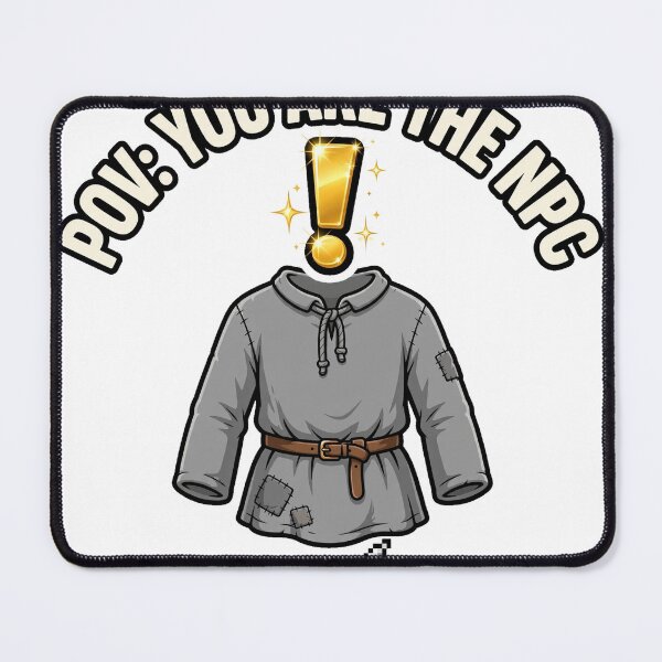 Item preview, POV You Are the NPC Funny Gamer Quest Halloween T-Shirt designed and sold by ApparelOutpost.
