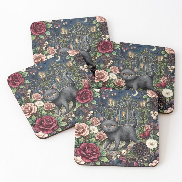 Item preview, Gothic Black Cat Garden designed and sold by Iampoji.