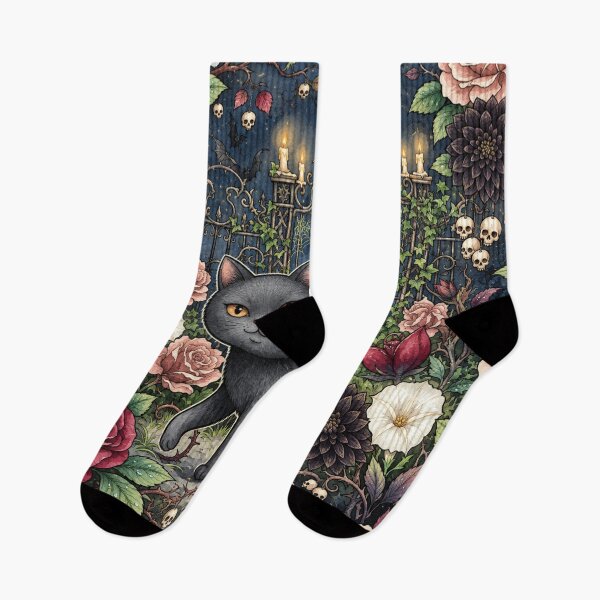 Item preview, Gothic Black Cat Garden designed and sold by Iampoji.