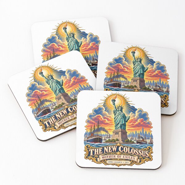 Item preview, The New Colossus — Mother of Exiles — Emma Lazarus 1883 designed and sold by Past in Threads.