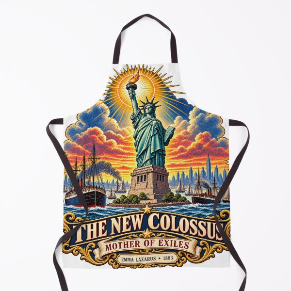 Item preview, The New Colossus — Mother of Exiles — Emma Lazarus 1883 designed and sold by Past in Threads.