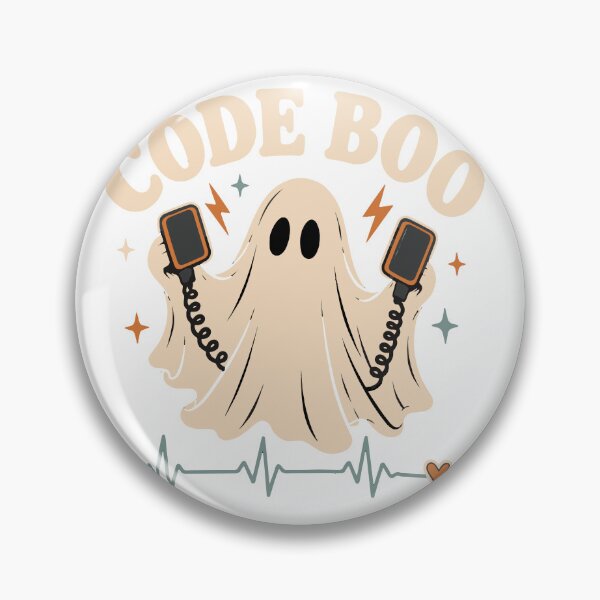 Item preview, Code Boo Ghost Defibrillator Nurse Halloween designed and sold by CreativeBrains7.