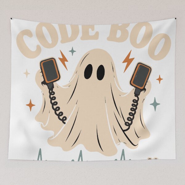 Item preview, Code Boo Ghost Defibrillator Nurse Halloween designed and sold by CreativeBrains7.