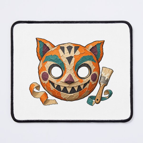 Item preview, Halloween Papier Mache Mask Maker Folk Monster Art designed and sold by UrbanCanvvas.