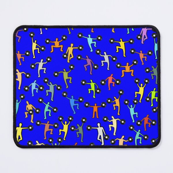 Item preview, Colorful Silhouette Dancers Holding Vinyl Records Pattern designed and sold by BASS-CULTURE.
