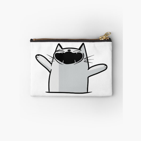 Item preview, Hilarious Cat Face Laughing Gray Cat designed and sold by Thenoblecat.