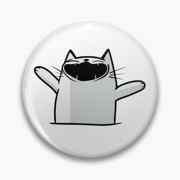 Item preview, Hilarious Cat Face Laughing Gray Cat designed and sold by Thenoblecat.