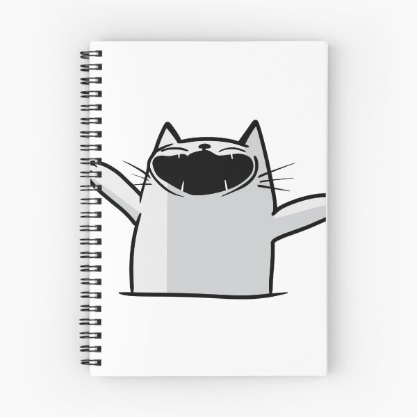 Item preview, Hilarious Cat Face Laughing Gray Cat designed and sold by Thenoblecat.