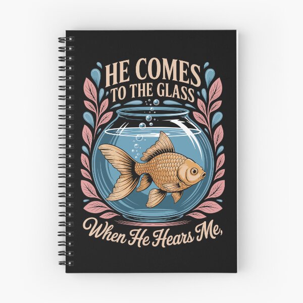 Item preview, He Comes To The Glass – Cute Goldfish Aquarium Fishkeeper Art designed and sold by jkrphoto.