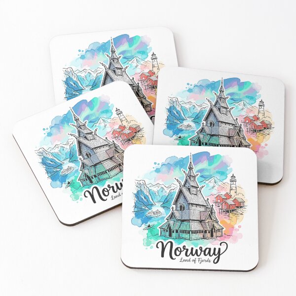 Item preview, Norway Travel Art - Fjords & Mountains designed and sold by EdwinkOne.