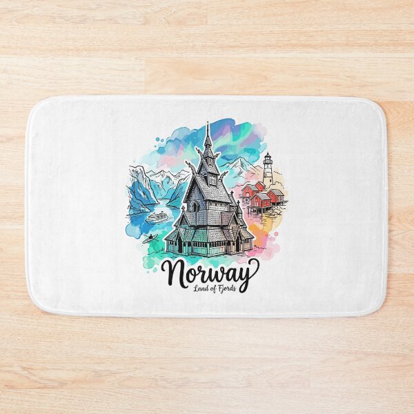 Item preview, Norway Travel Art - Fjords & Mountains designed and sold by EdwinkOne.