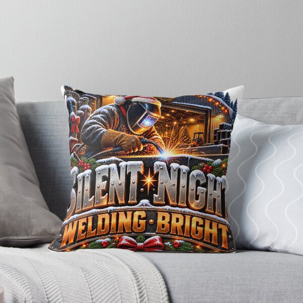 Item preview, Silent Night Welding Bright Welder Christmas designed and sold by 198tees.
