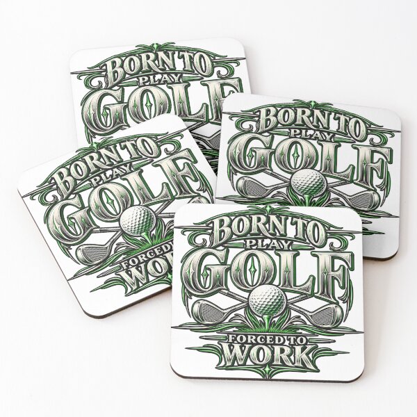 Item preview, Born to Play Golf Forced to Work T-Shirt – Funny Golfer Graphic Tee designed and sold by RG3D Project .