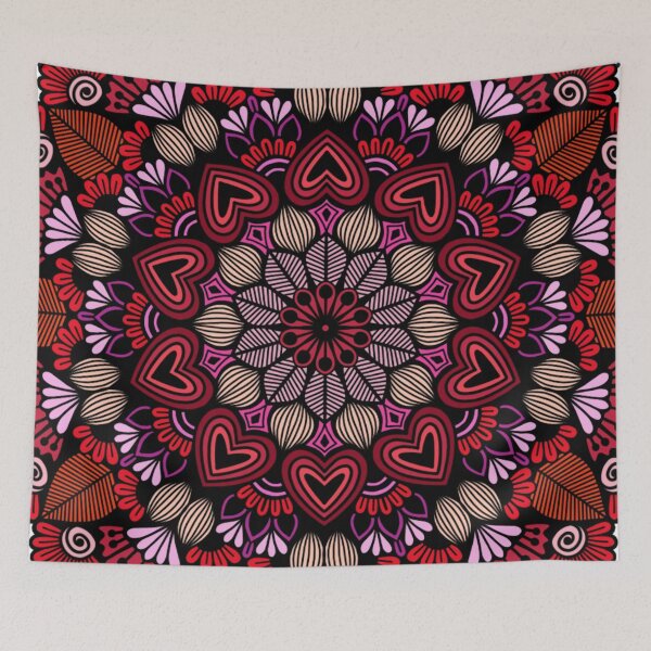 Item preview, Sacred Heart Geometric Mandala designed and sold by FioreDiCiliegio.