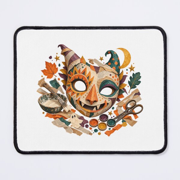 Item preview, Decorative Papier Mache Halloween Mask Workshop Art designed and sold by UrbanCanvvas.