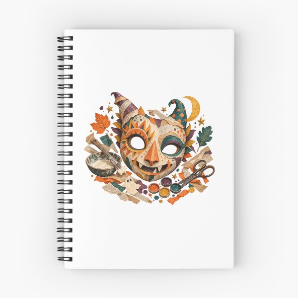 Artikelvorschau, Dekorative Halloween-Masken aus Pappmaché – Workshop-Kunst entworfen und verkauft von UrbanCanvvas.