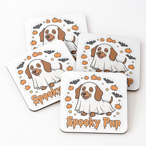 Item preview, Spooky Pup Cute Ghost Dachshund Halloween Sticker designed and sold by FreshmanJ.