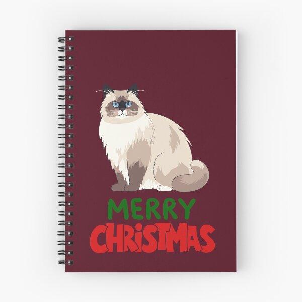 Item preview, Cute Ragdoll Cat Merry Christmas Holiday Art designed and sold by stormk10.
