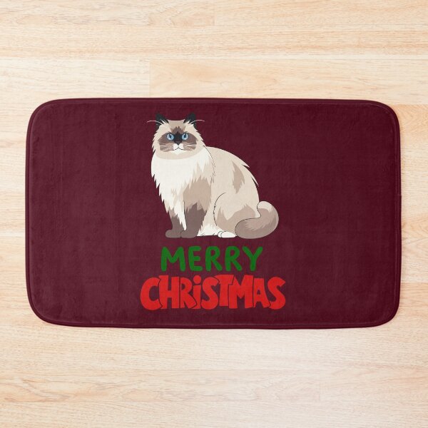 Item preview, Cute Ragdoll Cat Merry Christmas Holiday Art designed and sold by stormk10.