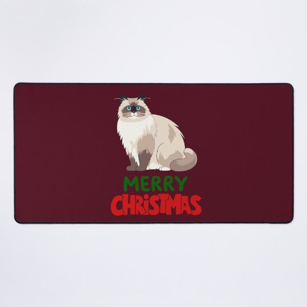 Item preview, Cute Ragdoll Cat Merry Christmas Holiday Art designed and sold by stormk10.