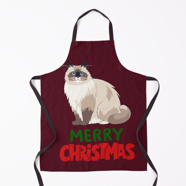 Item preview, Cute Ragdoll Cat Merry Christmas Holiday Art designed and sold by stormk10.