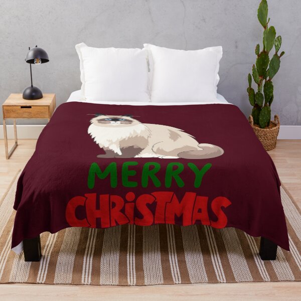 Item preview, Cute Ragdoll Cat Merry Christmas Holiday Art designed and sold by stormk10.