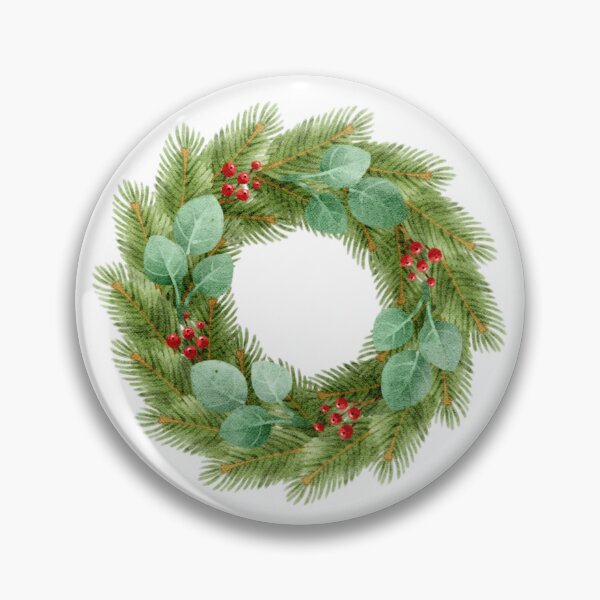 Item preview, Evergreen and Eucalyptus Winter Wreath designed and sold by Ms. Iryna.