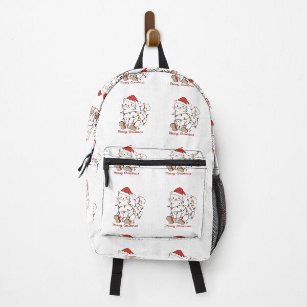 Item preview, Merry Christmas White Cat Santa  designed and sold by Retro Whiskers.