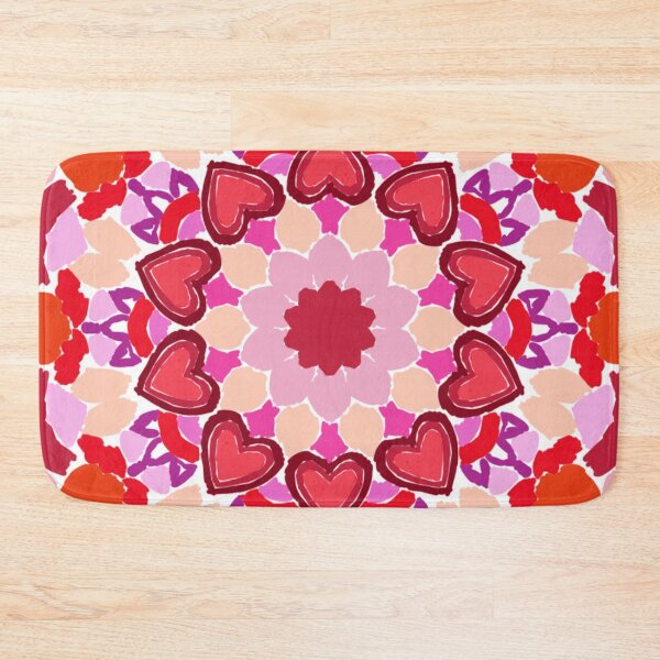 Item preview, Romantic Hearts Lineless Geometric Mandala designed and sold by FioreDiCiliegio.