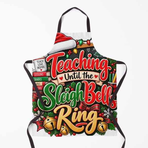 Item preview, Teaching Until The Sleigh Bells Ring Teacher Christmas designed and sold by 198tees.