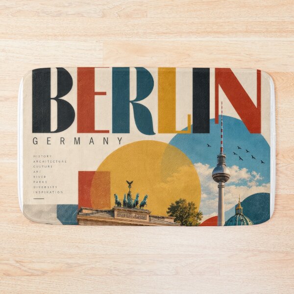 Item preview, Wall Art - Postcard - Berlin Travel Collage Poster designed and sold by ForeverPrintsOK.